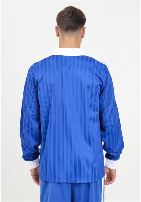 T-shirt a manica lunga Adicolor Piqué Football Long Sleeve blu da uomo ADIDAS ORIGINALS | IX5227.